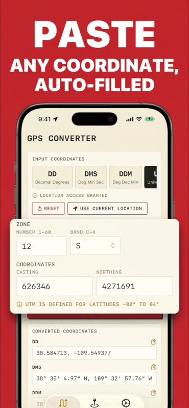 MyGPSConverter history log
